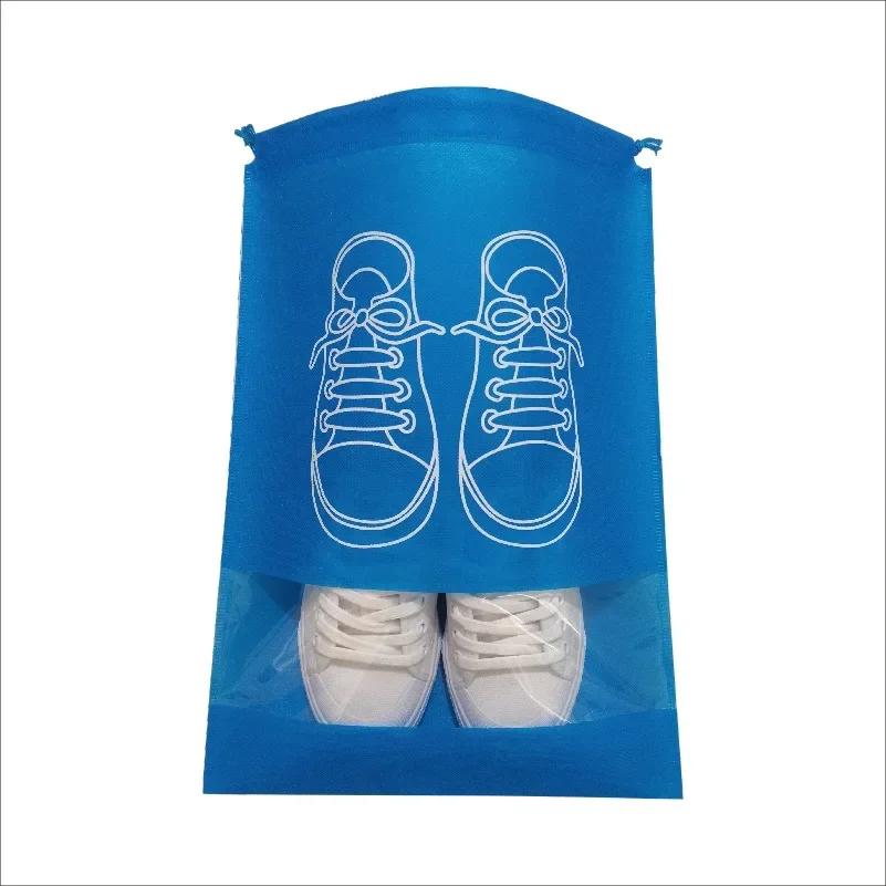 NEW 5/10pcs Shoes Storage Bag Closet Organizer Non Woven Travel Portable Bag Waterproof Pocket Clothing Classified Hanging Bag