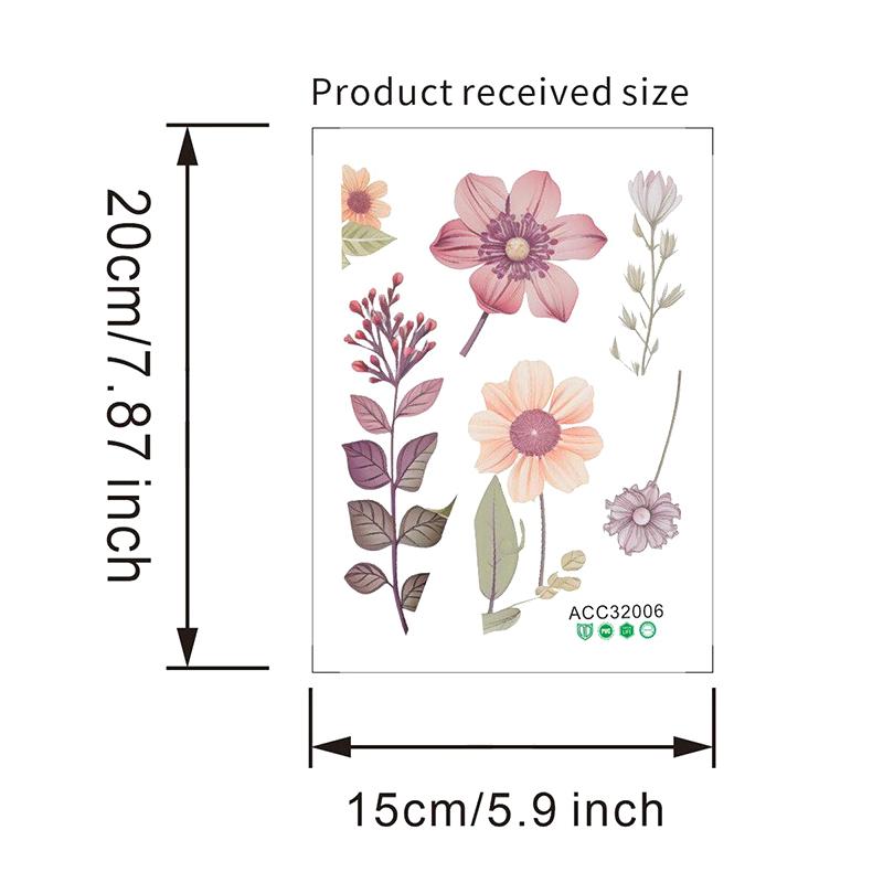 Красивые цветы переключатель настенные наклейки ПВХ съемные водонепроницаемые наклейки для спальни ванной комнаты гостиной украшения дома наклейки
