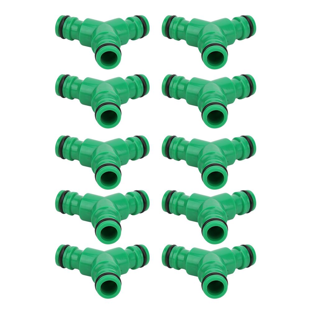 10PCS 3 Way Coupling Water Hose Fitting Y Connector Adapter Coupler for Garden Irrigation