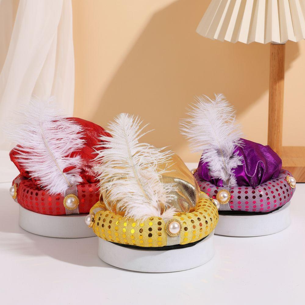 Headpiece Indian Cap Performance Props Aladdin Hat Decorative Turban Hats Adult