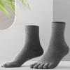 Yousheng 1 Pair Toe Socks Fall Winter Moisture-Wicking Breathable Arch Support Non-Slip Men Women Athletic Running Cotton Five Fingers Sock