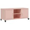 VidaXL Meuble TV, Armoire de Télévision avec Étagères, Support Télé avec Rangement Salon Salle de Séjour, Rose 100,5x39x43,5 846663