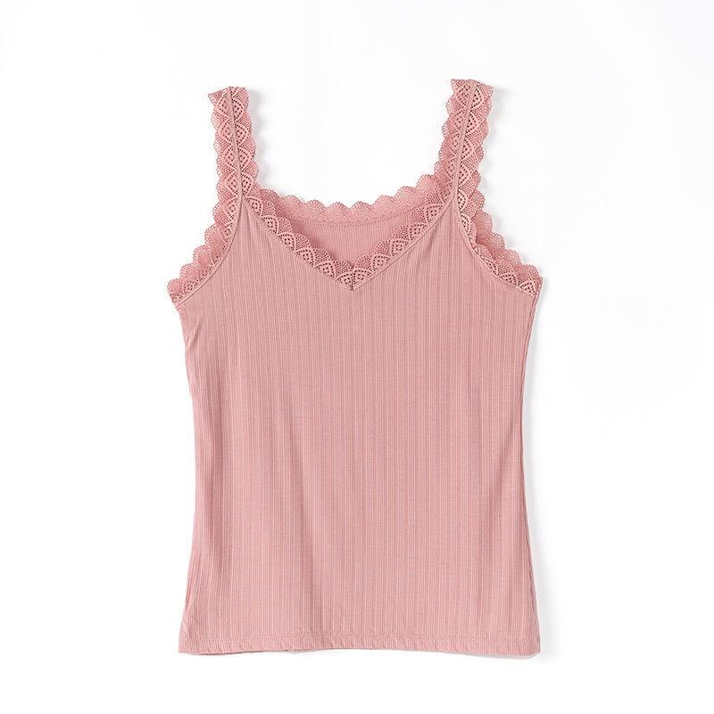Летний кружевной жилет из ребристого модала, женский внутренний топ-майка без рукавов, высокая эластичность, большой размер для верхней одежды