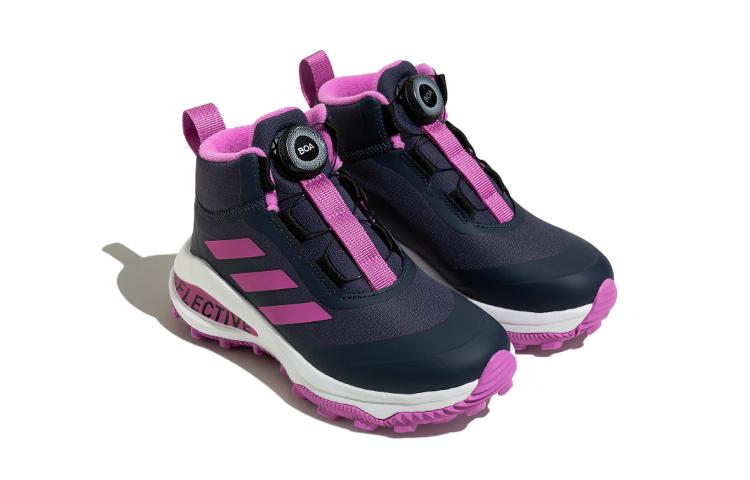 adidas Fortarun Boa Atr K Сетчатые Повседневные Амортизирующие Износостойкие Полуботинки Детские Беговые Кроссовки Чернильно-синий Фиолетовый Детские GZ2198