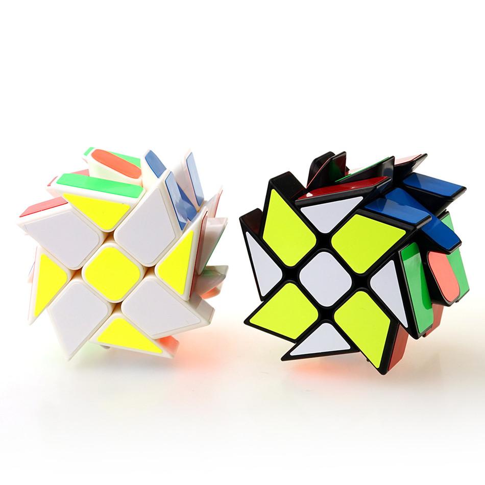 YongJun YJ ветряная мельница Magic Cube меняет нерегулярно Jinggang Speed Cube с матовой наклейкой YJ 3x3x3 игрушка-головоломка для детей