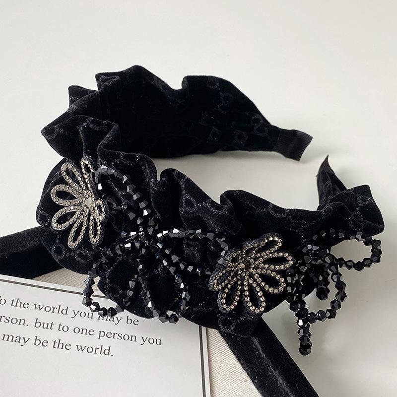 Плиссированные тканевые повязки для волос в виде бабочек для женщин, элегантные французские повязки для волос, аксессуары для волос