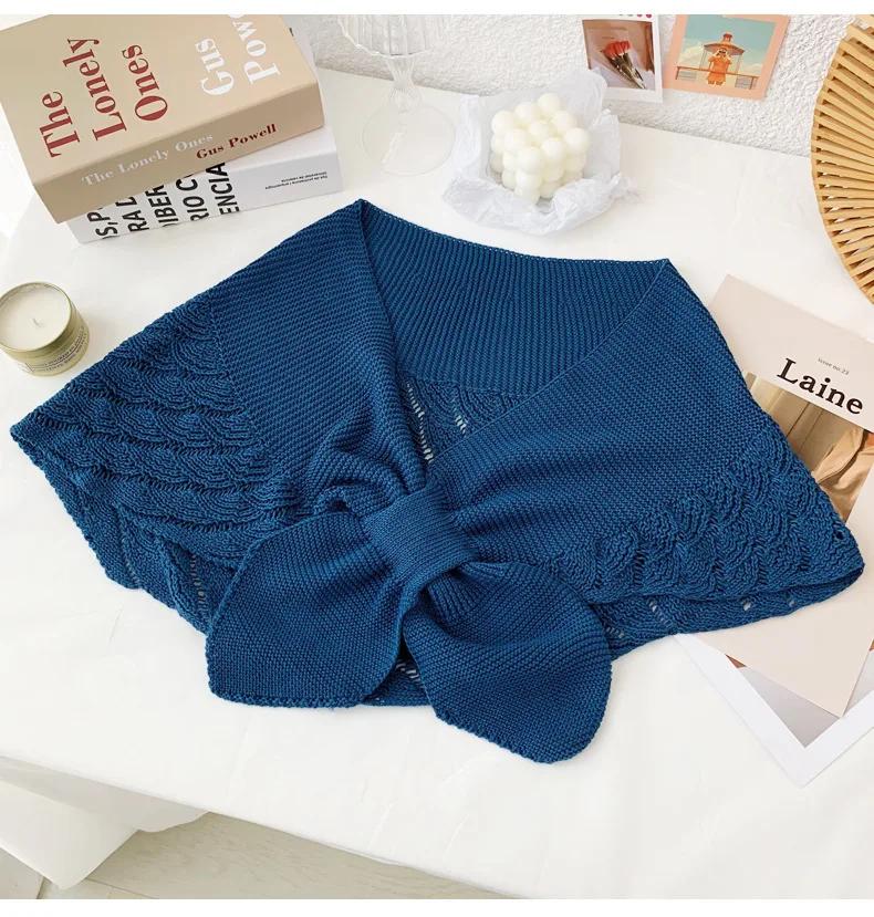 New Spring and Summer Cervical Protection Air-conditioned Room with Shoulder Scarf and Celebrity Style Small Shawl Age-reducing