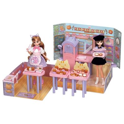 TAKARA TOMY Ликка-тян LF-13 Магазин Попуна Пекарня Нэко Нэко Нарядная игрушка для ролевых игр для детей от 3 лет