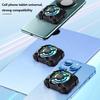 Rechargeable Phone Radiator Low-Noise Wireless Magnetic 3 Speeds Adjustable Gaming Phone Cooling Fan with LED Lights