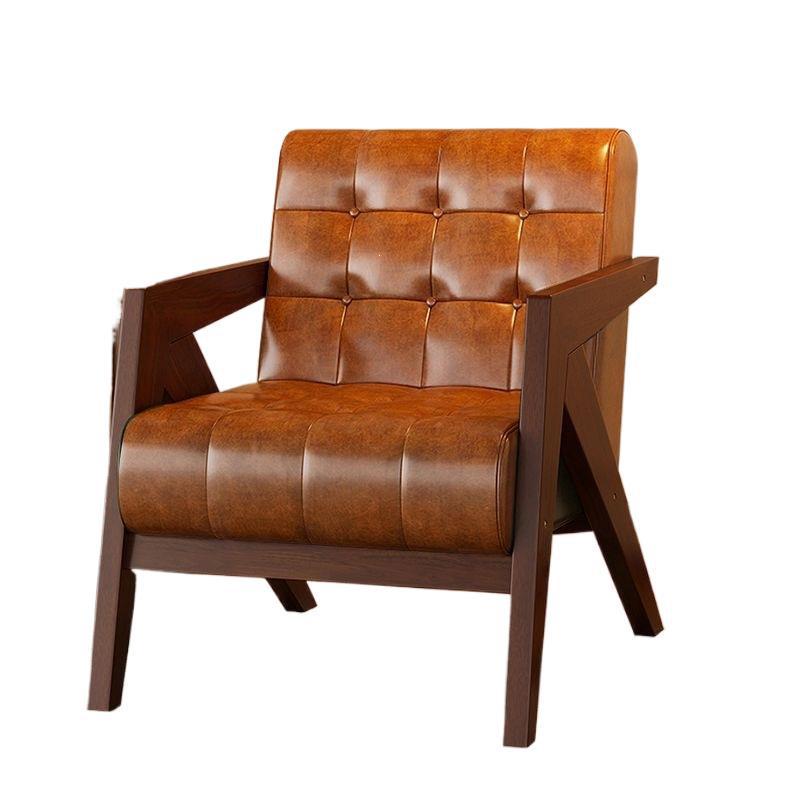 Nordic Retro High-End Single Sofa Chair for Living Room, Balcony, Hotel Reception, Cafe