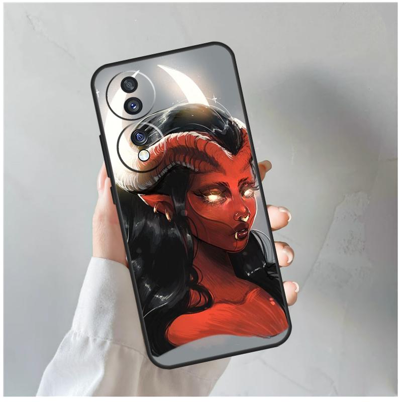 Devil Woman For Honor Magic 5 6 7 8 Pro Case For Honor 200 400 Lite 50 70 90 X8c X8b X9a X9b X9c X9d Win