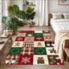 Christmas Printed Square Area Rug Soft Non Slip Floor Carpet For Bedroom Holiday Gift