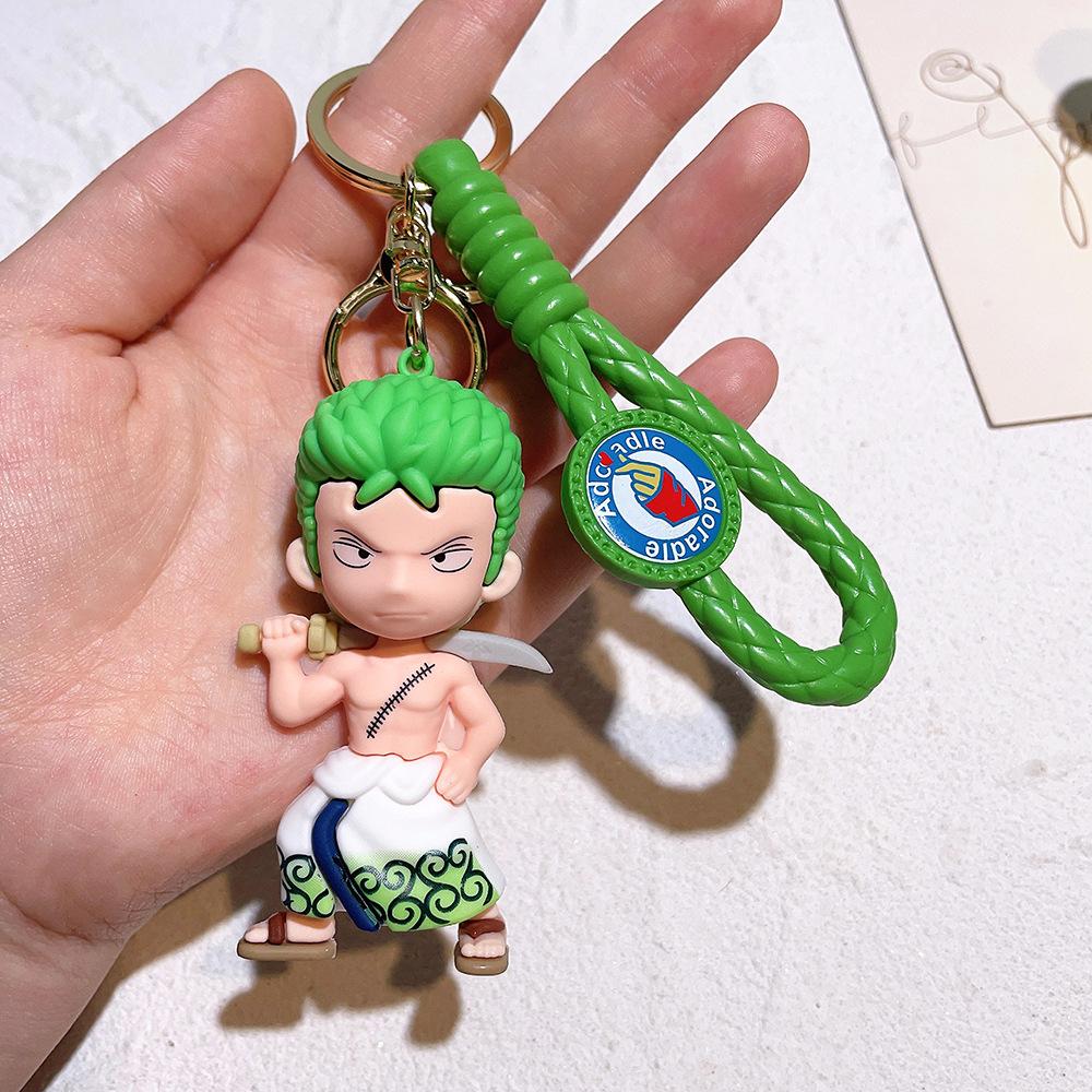 50Styles ONE PIECE Themed Keychain Cute Luffy, Roronoa Zoro, Silicone Toy Doll Key Chain Backpack Decor Small Gifts for Friend