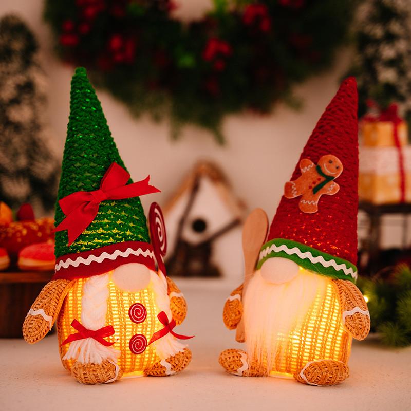 Adorable Gingerbread Man Decoration With Lighted Features For Christmas Festivities