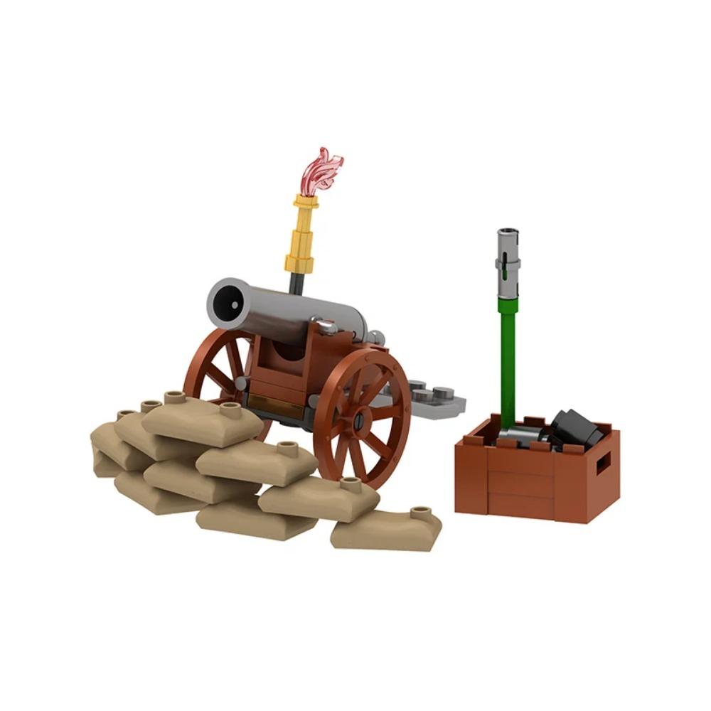 MOC Военные Строительные Блоки Фигурка Солдат Наполеоновских Войн Аксессуары Оружие Пушка Мешок с Песком Армия Пират Мини Кирпичик подарок X003 Сделай Сам