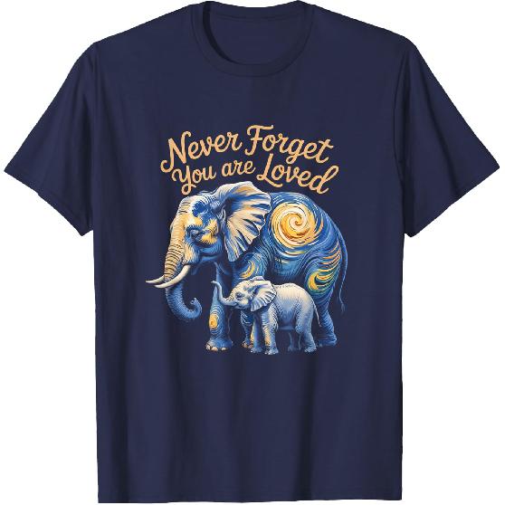 Starry Night Elephant Never Forget You are Loved Tee T-Shirt