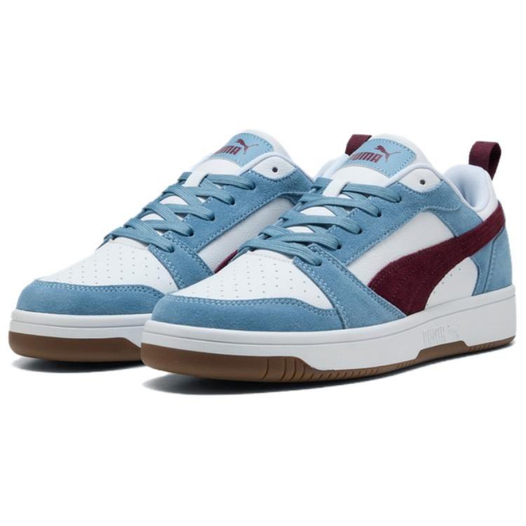 Puma REBOUND Устойчивые к истиранию Низкие кеды для скейтбординга Унисекс Синие 402262-06