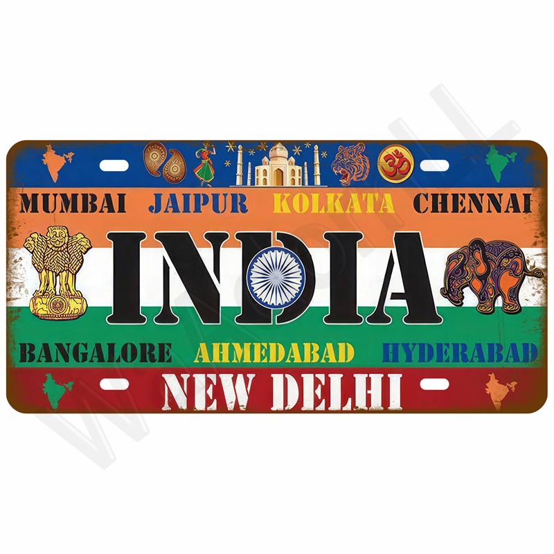 Retro Metal Sign Wall Art Mural Aesthetic Room Home Decor Items Poster Vintage Metal Plate Garage Decoration Tin Sign Plates Bar