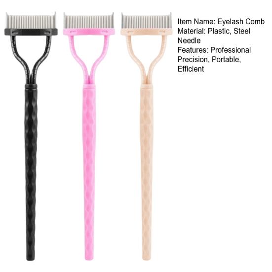 Расческа для ресниц Портативный разделитель для ресниц Расческа для туши для ресниц Косметические кисти Инструмент для легкого разделения Эффективная щеточка для ухода за бровями