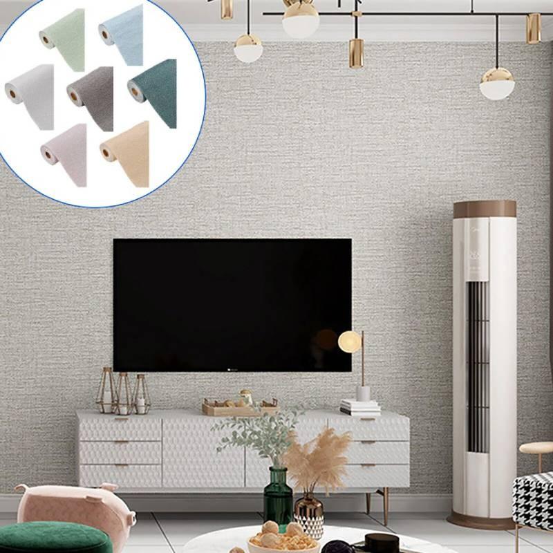 Премиальные 2,8-метровые самоклеящиеся обои для стен в элегантных однотонных цветах для современных домов