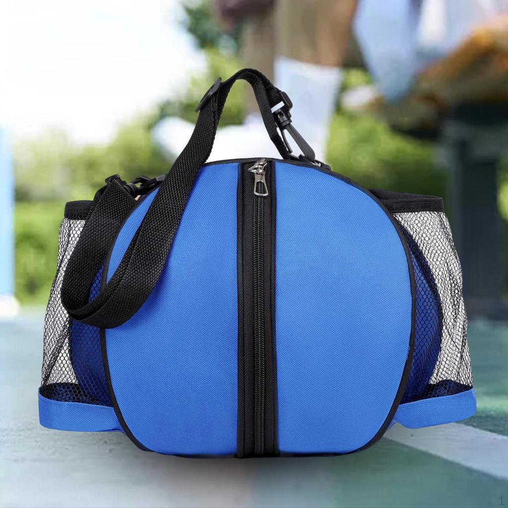 Баскетбольная сумка-тоут с регулируемым ремнем и сетчатыми карманами