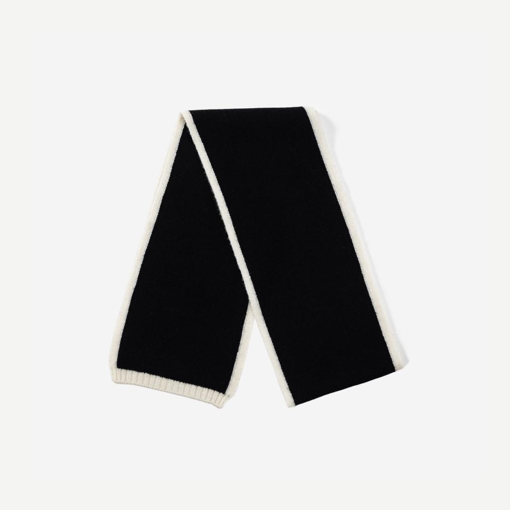 Knitted 100% Wool Scarf Women'S Winter Premium Scarf Simple Warm Shawl