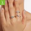 925 Sterling Silver Symphony Shell Open Ring Fashion Ocean Wind Ring Women'S Niche Premium Light Luxury