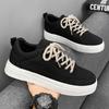 Canvas Men's Shoes New Spring Breathable Niche Design Versatile Casual Board Shoes Sports Black Cloth Shoes Trendy Shoes