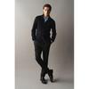 H M sliM Fit Merino Wool Zip Up Cardigan Navy Blue