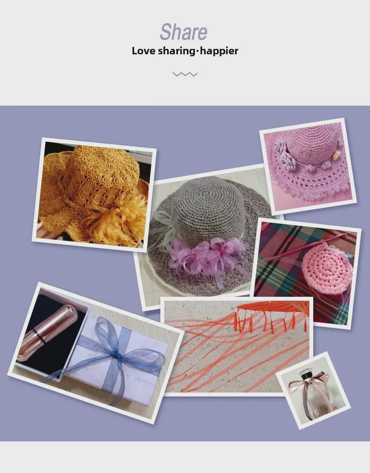 1 см прозрачная снежная пряжа лента для аксессуаров для волос и подарочных пакетов