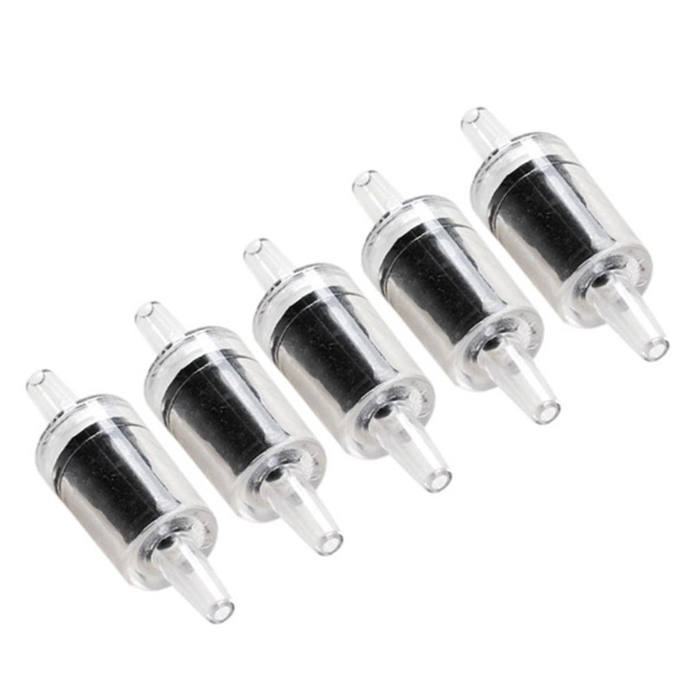 5 PCS Circulate Plastic Black Red Air Pump Co2 System One Way Non-Return Aquarium Check Valve