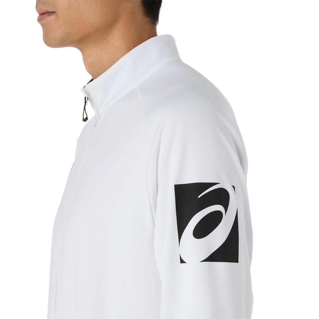 Training Wear Dry Stretch Knit Jacket 2031E986 Unisex Adults 100 2XL [ASICS] (Brilliant White)