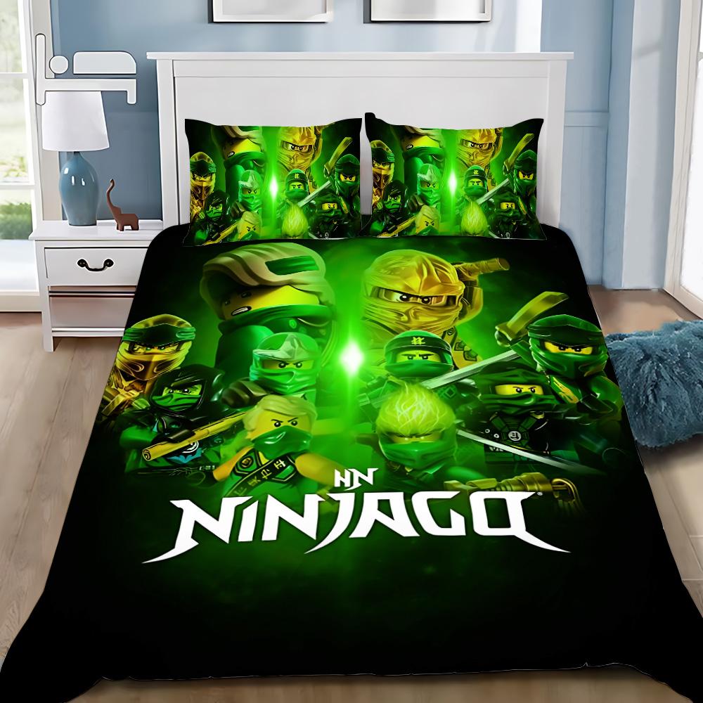 Горячая Игра N-ninjagos Пододеяльник Наволочка N-ninjagos Комплект Постельного Белья Взрослый Мальчик Девочка Украшение Спальни Односпальный Двуспальный Большой