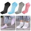 1 Pair Women Socks Five-Toed Split-Toe Design Anti-Odor Sweat-Absorbent Shallow Mouth Socks Sports