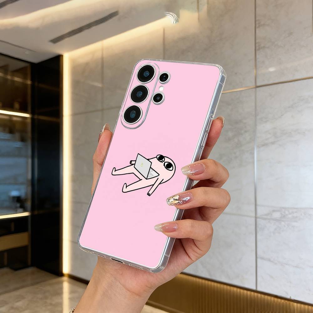 C-Cartoon- Ketnipz Милый чехол для телефона Samsung S25, S24, S21, S22, S23, S30, Ultra, S20, Plus, Fe, Lite Прозрачная крышка