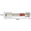 TONE Thin Long Foil Nut Socket for Impact with Protector 4AP-19LLN Drive Angle 12.7mm (1/2") Red Width Across Flats 19mm
