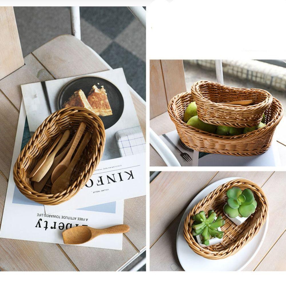 Plastic Fruit Tray Creative Desktop Clutter Box Desktop Ornament Storage Basket  Cake