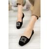Women's Ball Light Sliding Base Ortopical Suet Mother Mother Shoes Home Flat