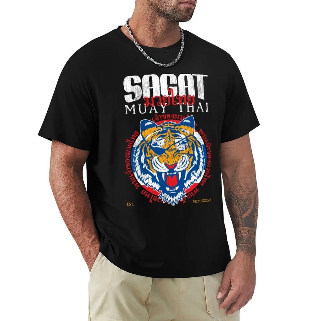 Футболка Sagat God Of Muay Thai Gym Tiger Летние топы Спортивные фанаты Мужская одежда