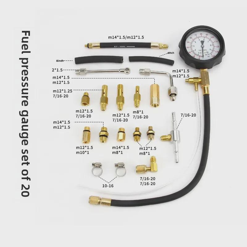 Nolidun Car Fuel Pressure Gauge - Auto Repair & Maintenance Tool