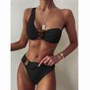 Bikinis High Waist Bikini Set One Shoulder Swimsuit Female Sexy Women Swimwear Bathing Suit