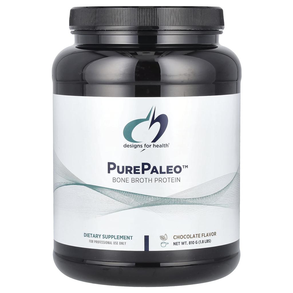 Designs For Health PurePaleo™, Bone Broth Protein, Chocolate, 1.8 Lbs (810 G)