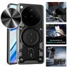 Для чехла OPPO Find X8 Pro Чехол-броня для телефона со сдвижной крышкой для объектива камеры Для Oppo Find X8 X8Pro Автомобильный магнитный держатель-кольцо Задняя крышка