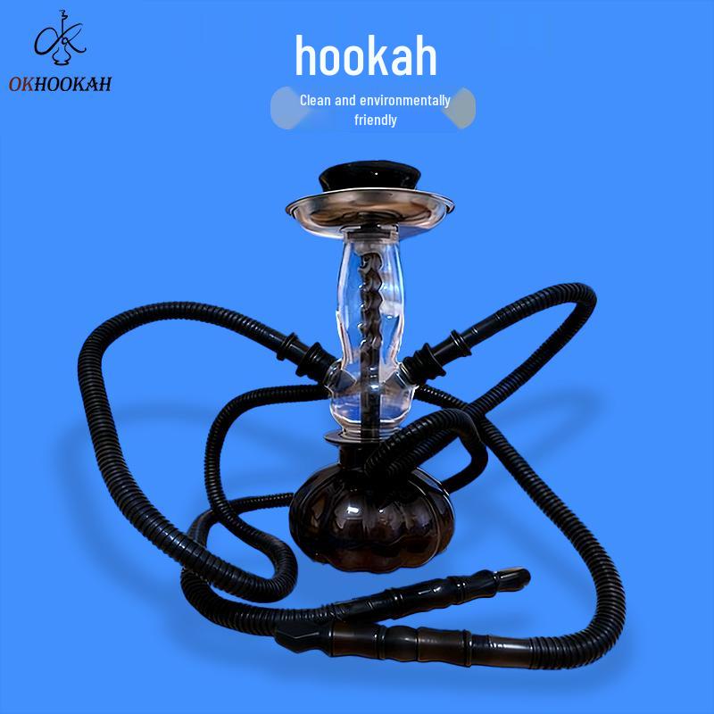 Eco-Friendly Portable Double-Tube Hookah for Bars & Nightclubs