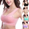 Women's Lace Anti Emptied Yoga Bra Seamless Underwear Ladies Sports Wire Free Bra
