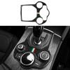 Carbon Fiber Sticker Car Center Console Gear Shift Cover Trim For Alfa Romeo Giulia 952 Stelvio 949 2017-