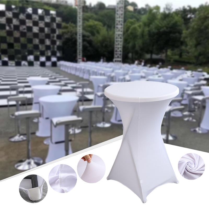 Эластичная круглая скатерть для банкетных или коктейльных столов