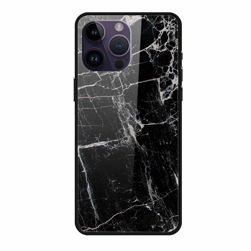 Стеклянная задняя крышка для чехла телефона iphone 16 Pro Max 16Pro Max Жесткий закаленный стеклянный чехол Для iphone 15 Pro Max Чехол Мягкий бампер из ТПУ