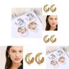 Minimalist Multi-circle Earrings For Women Gold And Silver Fashion Jewelry