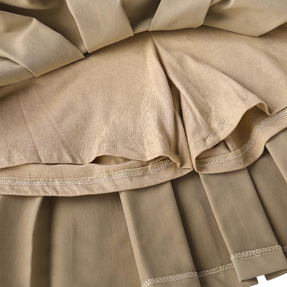 Плиссированная юбка для девочек, школьная одежда, детские повседневные однотонные мини-юбки в студенческом стиле